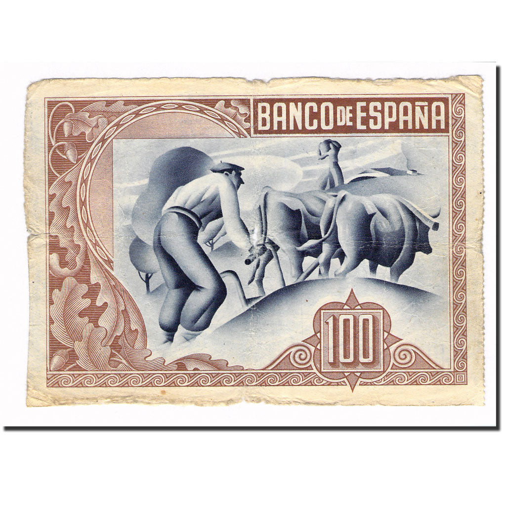 Banknote, Spain, 100 Pesetas, 1937, 1937-01-01, KM:S565, VG(8-10)