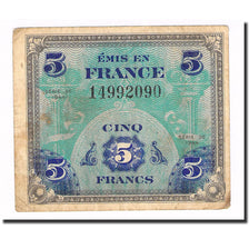 Francia, 5 Francs, 1944, 1944, MB+, Fayette:VF17.01, KM:115a