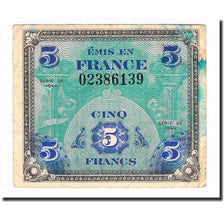 França, 5 Francs, 1944, 1944, VF(30-35), Fayette:VF17.01, KM:115a