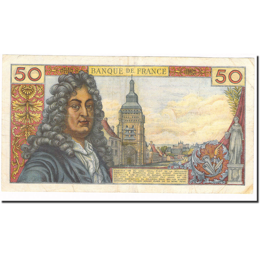 Frankreich, 50 Francs, Racine, 1965, 1965-03-04, SS, Fayette:64.08, KM:148a
