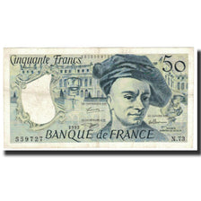 França, 50 Francs, Quentin de La Tour, 1992, 1992, EF(40-45), Fayette:67.18