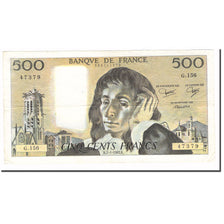 France, 500 Francs, Pascal, 1982, 1982-01-07, EF(40-45), Fayette:71.26, KM:156e