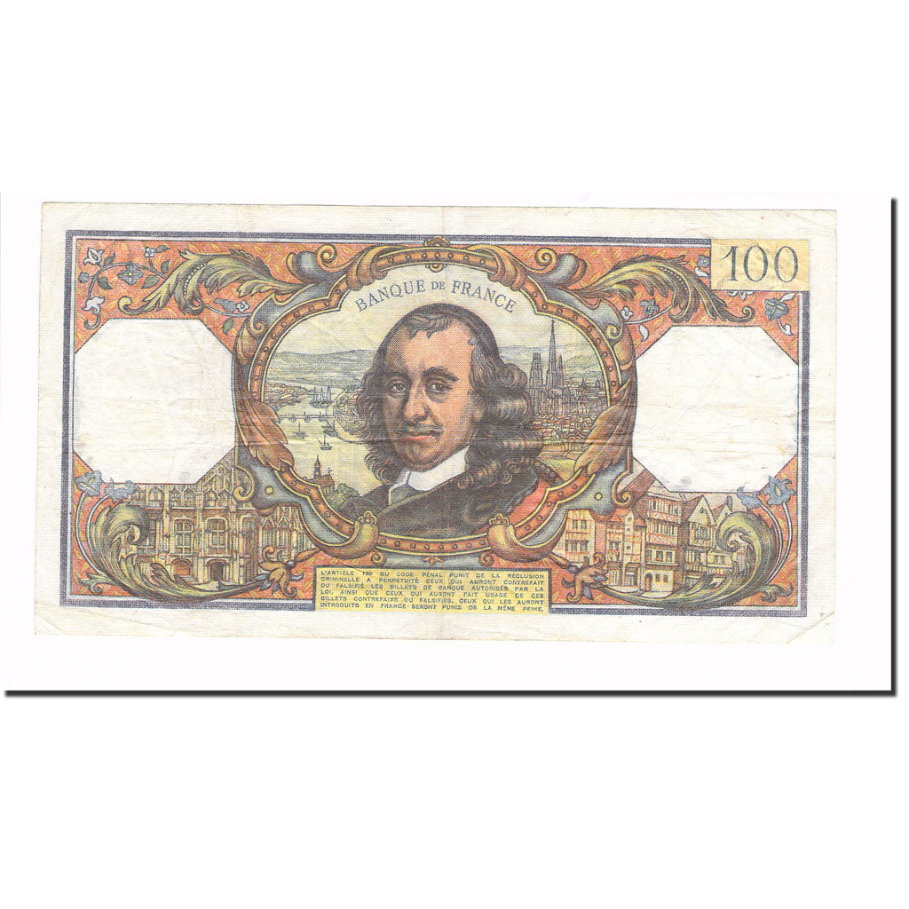 Frankrijk, 100 Francs, Corneille, 1977, 1977-09-01, TB+, Fayette:65.59, KM:149f