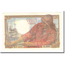 Frankrijk, 20 Francs, Pêcheur, 1949, 1949-03-10, SUP, Fayette:13.14, KM:100c