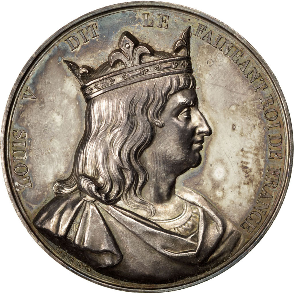 FRANCE, History, Louis V, Medal, 1838, AU(55-58), Caqué, Copper, 51, 78.20