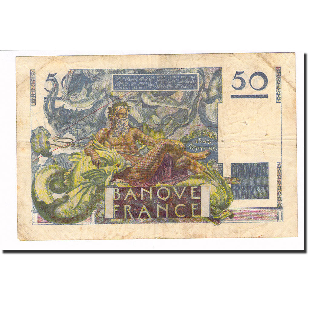 Francia, 50 Francs, Le Verrier, 1948, 1948-04-08, BC, Fayette:20.10, KM:127b