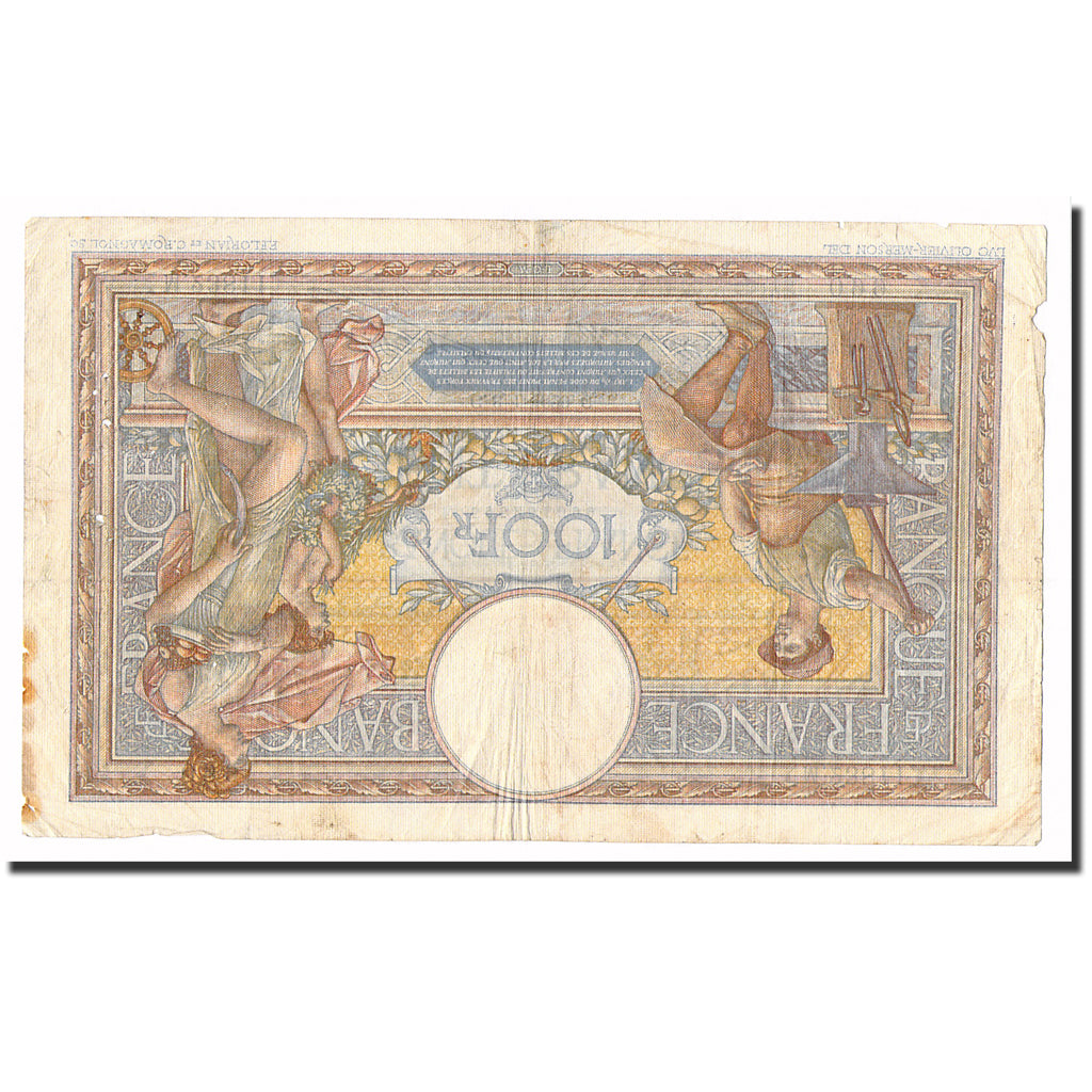 France, 100 Francs, Luc Olivier Merson, 1929, 1929-08-01, VF(20-25)