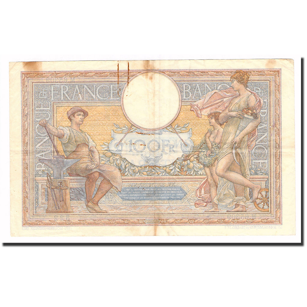 Francia, 100 Francs, Luc Olivier Merson, 1939, 1939-03-30, BB, Fayette:25.44