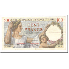France, 100 Francs, Sully, 1939, 1939-10-05, TTB, Fayette:26.9, KM:94