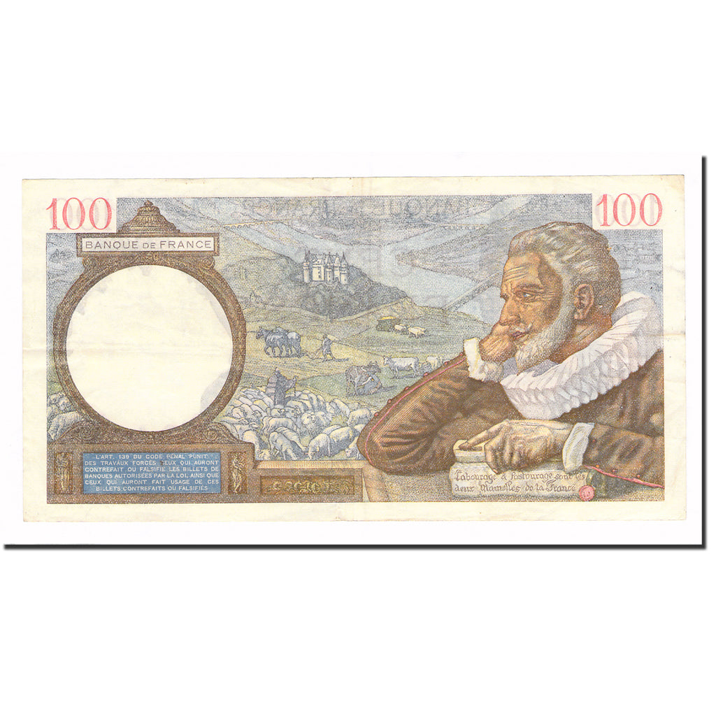 France, 100 Francs, Sully, 1939, 1939-10-05, TTB, Fayette:26.9, KM:94