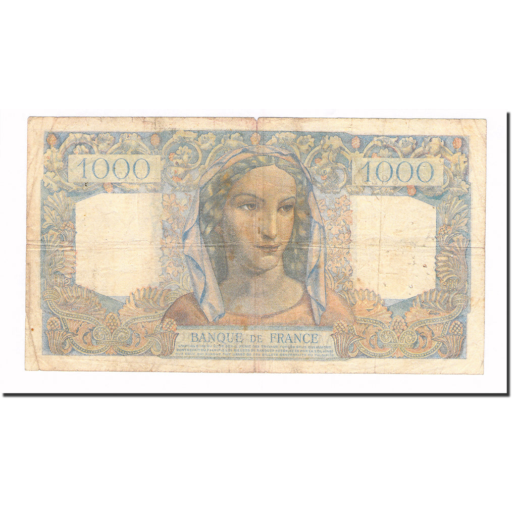 Francia, 1000 Francs, Minerve et Hercule, 1946, 1945-06-14, MB, Fayette:41.4