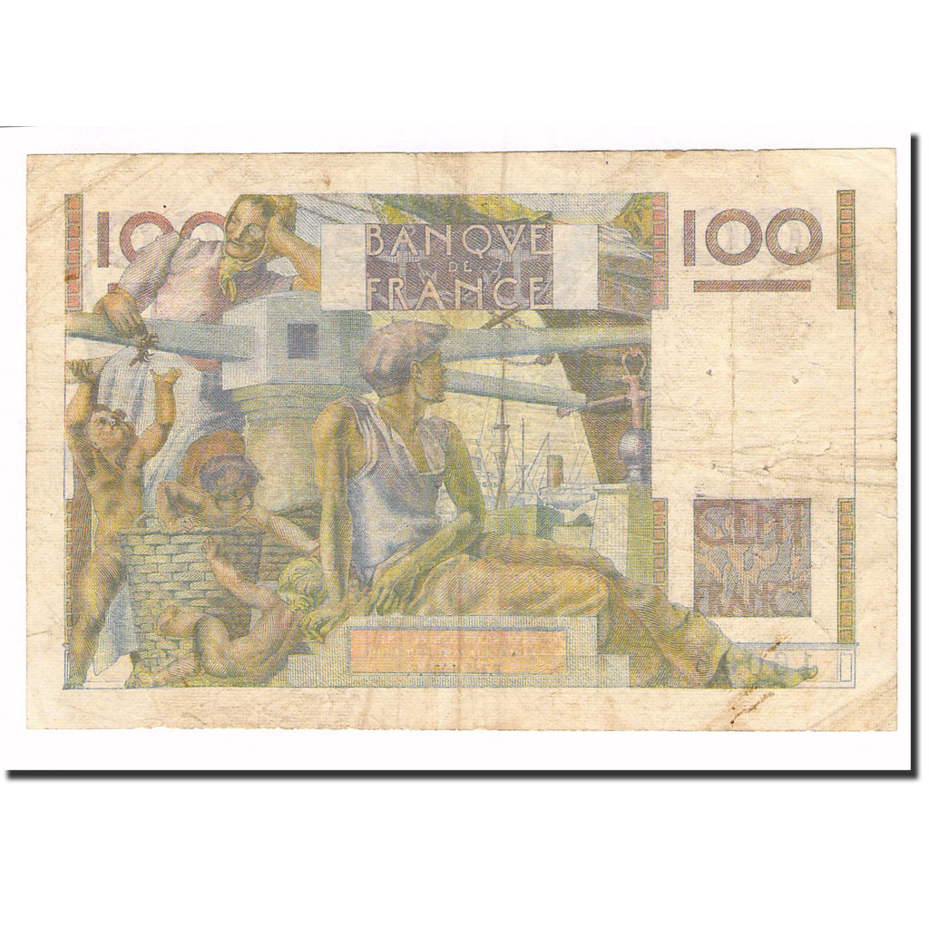 Francia, 100 Francs, Jeune Paysan, 1954, 1954-03-04, filigrane inversé, BC