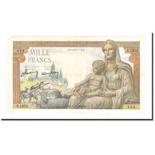 Frankrijk, 1000 Francs, Déesse Déméter, 1942, 1942-09-24, TTB, Fayette:40.07