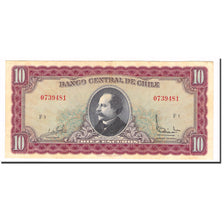 Banknot, Chile, 10 Escudos, KM:139a, AU(55-58)