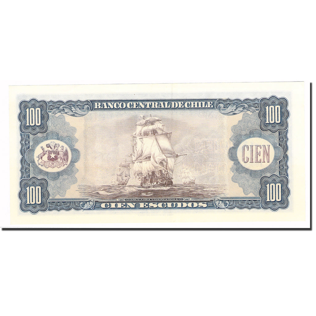 Banknote, Chile, 100 Escudos, KM:141a, UNC(63)