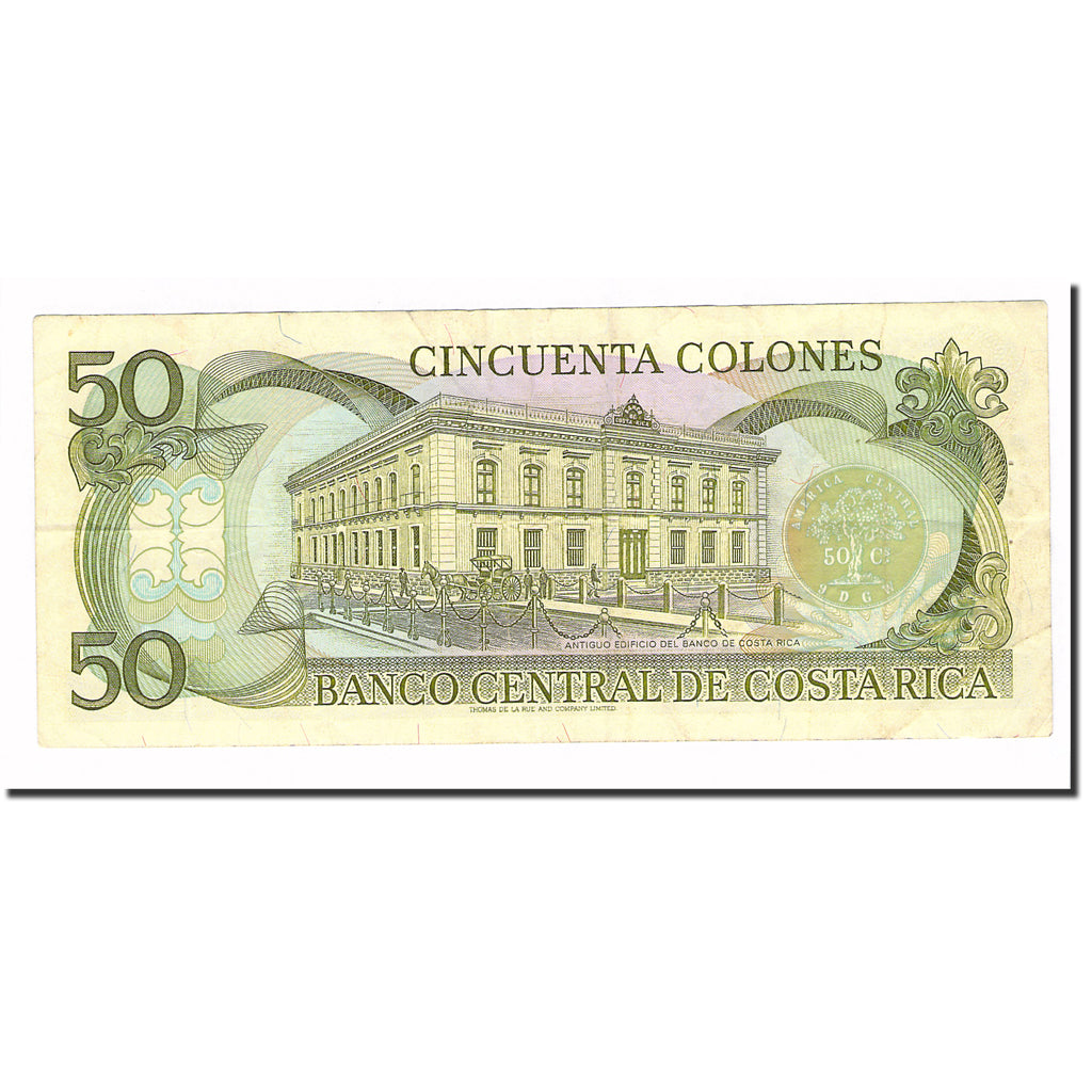 Banknote, Costa Rica, 50 Colones, 1993, 1993-06-02, KM:257a, AU(50-53)