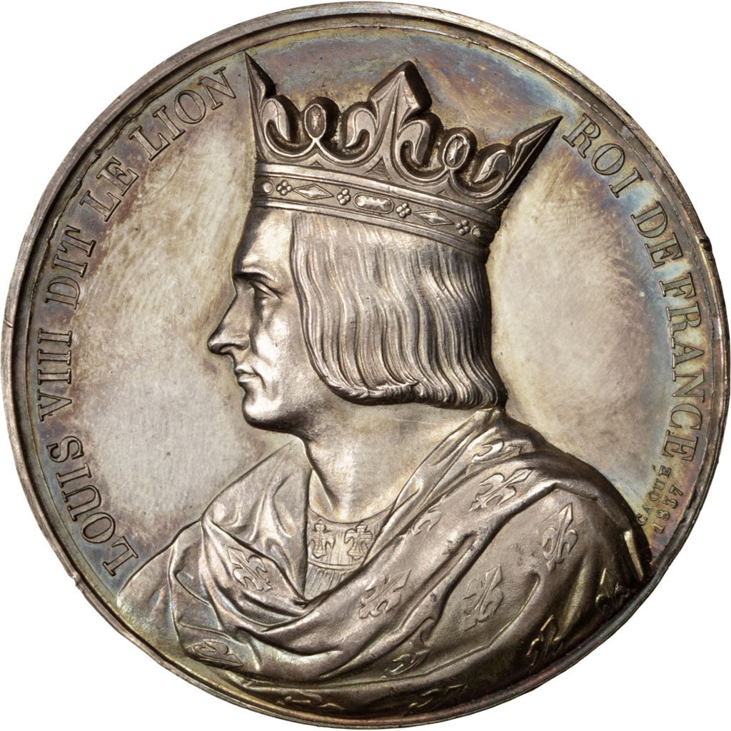 FRANCE, History, Louis VIII, Medal, 1837, AU(55-58), Caqué, Copper, 51, 75.10