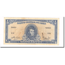 Geldschein, Chile, 1/2 Escudo, KM:134b, VZ+
