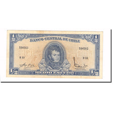 Banknot, Chile, 1/2 Escudo, Undated, Undated, KM:134b, UNC(60-62)