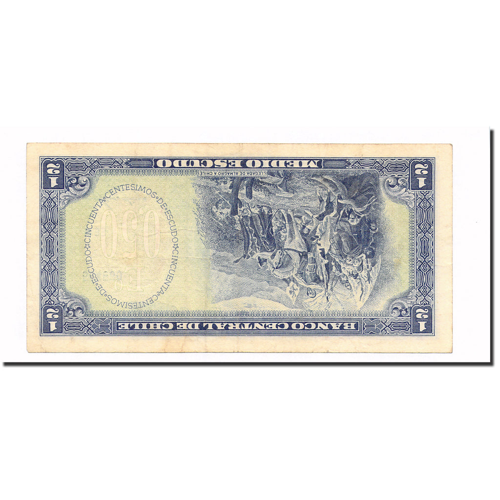 Geldschein, Chile, 1/2 Escudo, KM:134b, VZ+