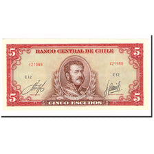 Banknote, Chile, 5 Escudos, KM:138, UNC(63)
