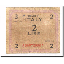 Banknote, Italy, 2 Lire, 1943, KM:M11b, VG(8-10)