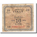 Banknote, Italy, 10 Lire, 1943A, KM:M19b, VF(20-25)