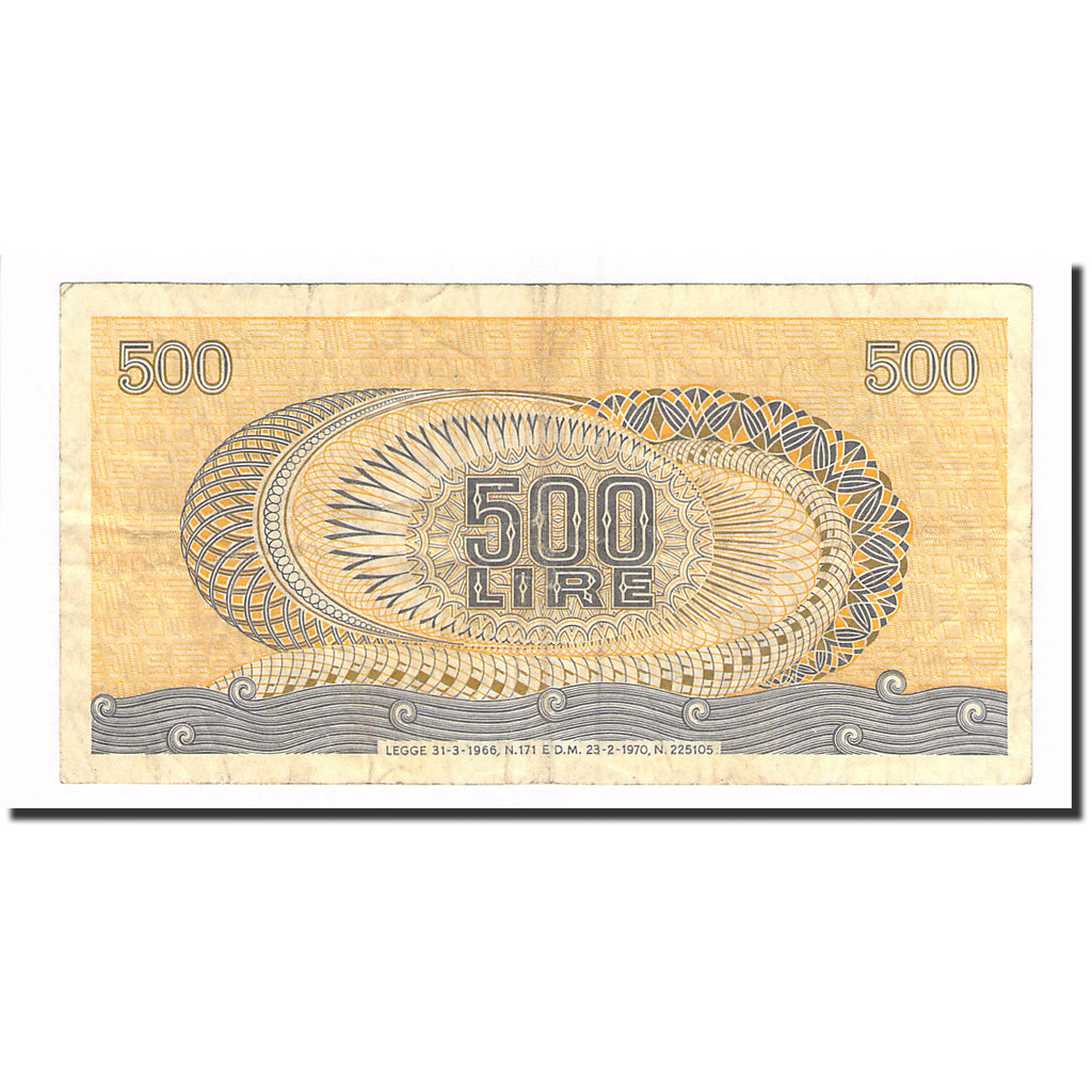 Banknote, Italy, 500 Lire, 1970, 1970-02-23, KM:93a, EF(40-45)