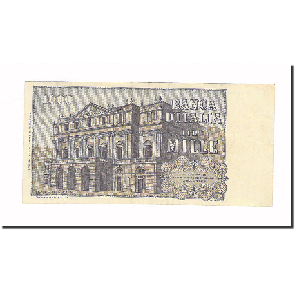 Banknote, Italy, 1000 Lire, 1973, 1973-02-15, KM:101c, AU(55-58)