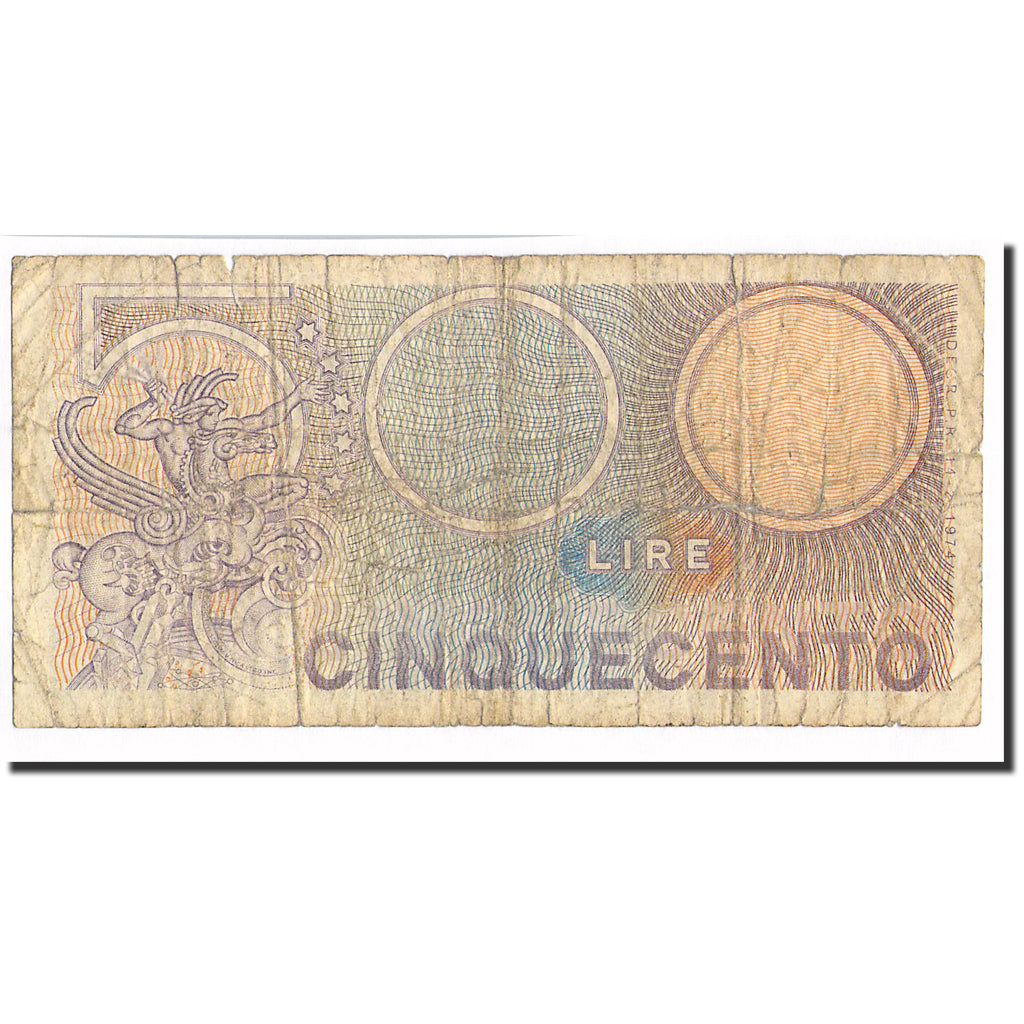 Nota, Itália, 500 Lire, 1974, 1974-02-14, KM:94, F(12-15)