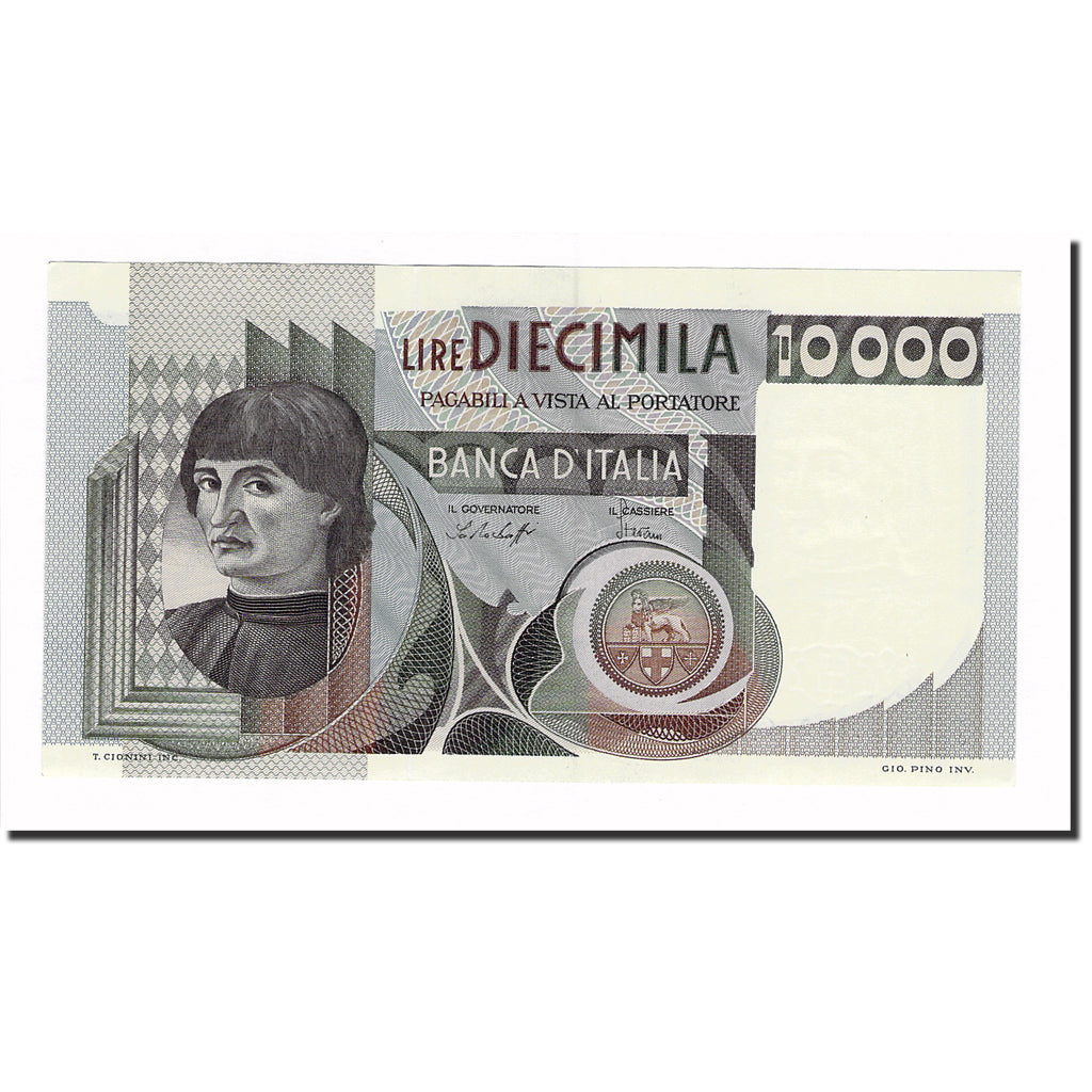 Banknote, Italy, 10,000 Lire, 1976, 1976-10-30, KM:106a, UNC(63)