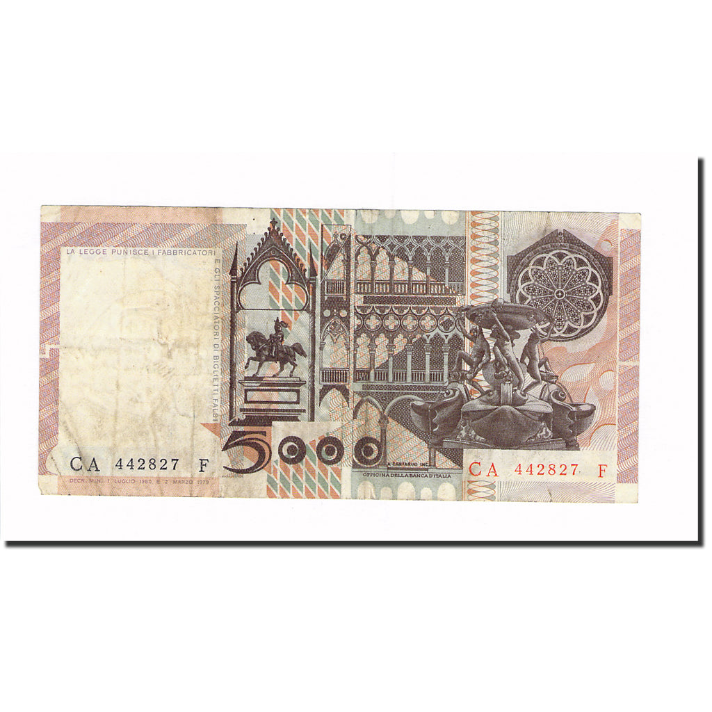 Banknote, Italy, 5000 Lire, 1979, 1979-03-02, KM:105b, EF(40-45)