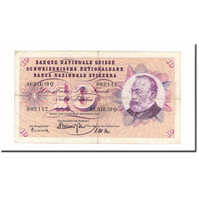 Billete, 10 Franken, 1960, Suiza, 1960-12-22, KM:45f, BC+