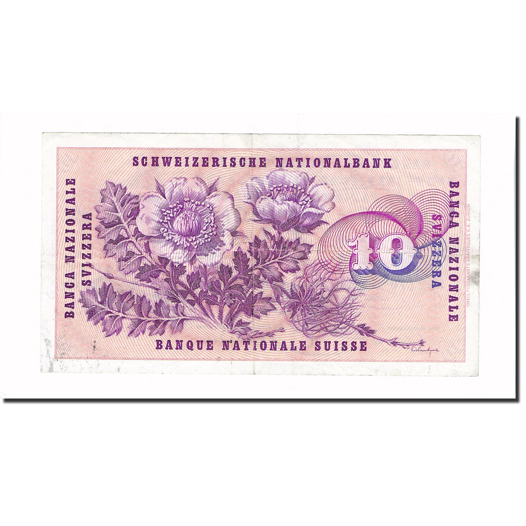 Banknote, Switzerland, 10 Franken, 1971, 1971-02-10, KM:45q, EF(40-45)