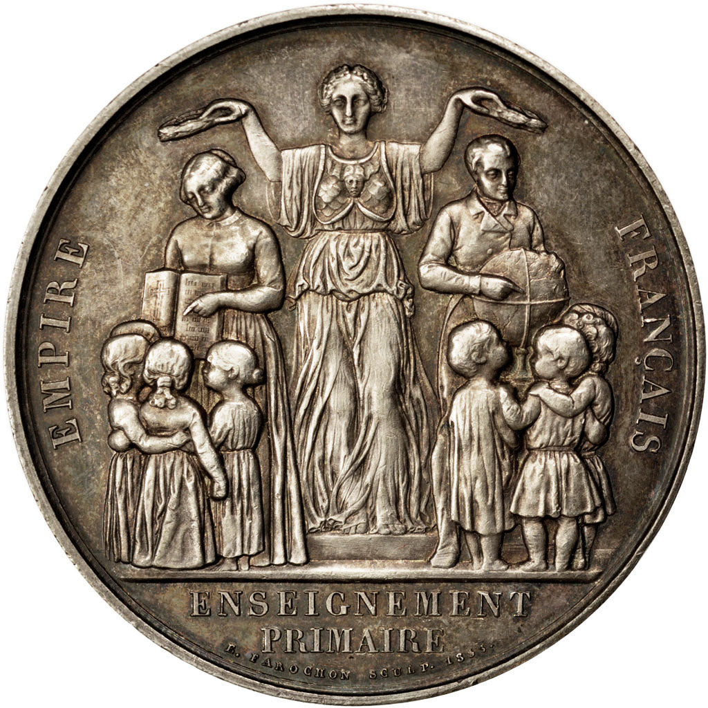 FRANCE, Arts & Culture, Second French Empire, Medal, 1864, AU(55-58), Farochon,.