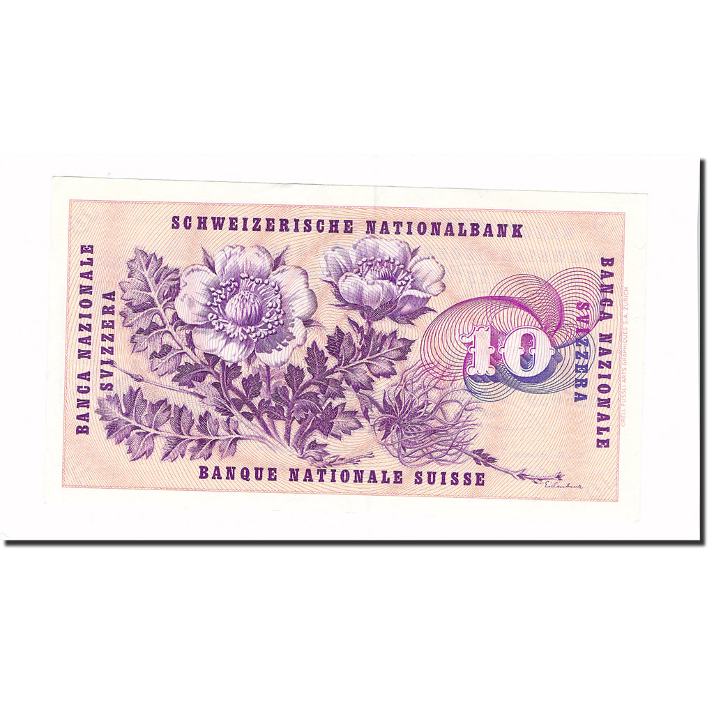 Banknote, Switzerland, 10 Franken, 1977, 1977-01-06, KM:45u, UNC(63)