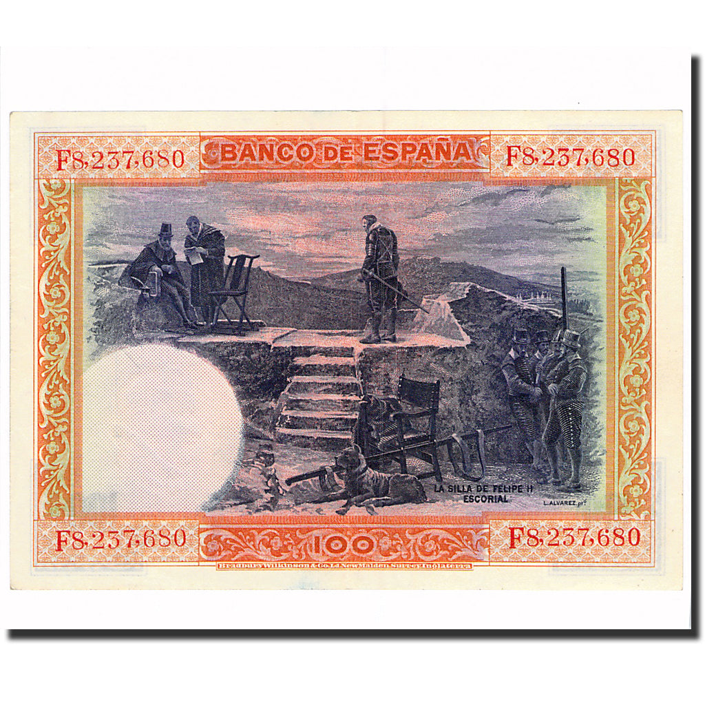 Banknote, Spain, 100 Pesetas, 1925, 1925-07-01, KM:69c, UNC(60-62)