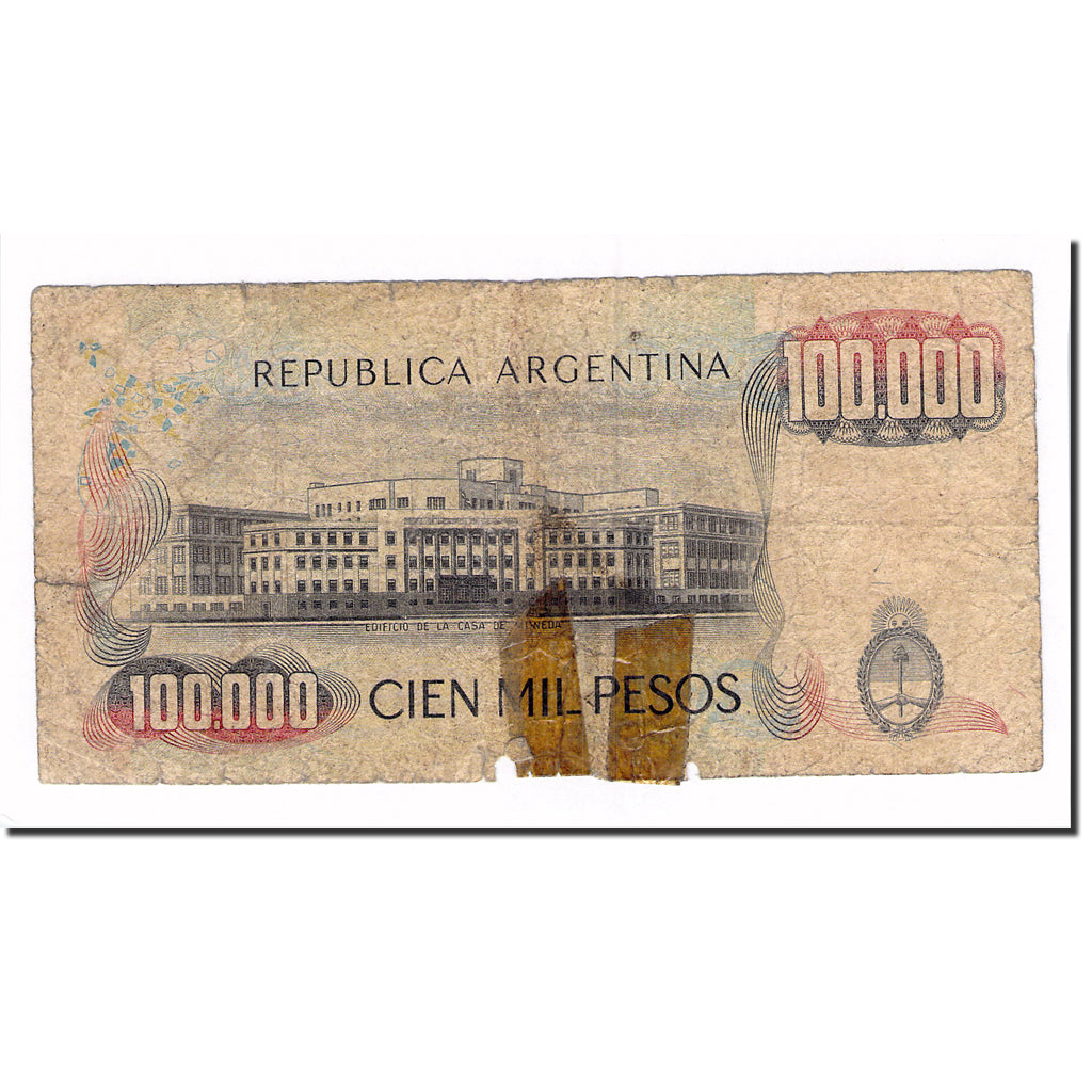 Billete, 100,000 Pesos, Argentina, KM:308b, RC