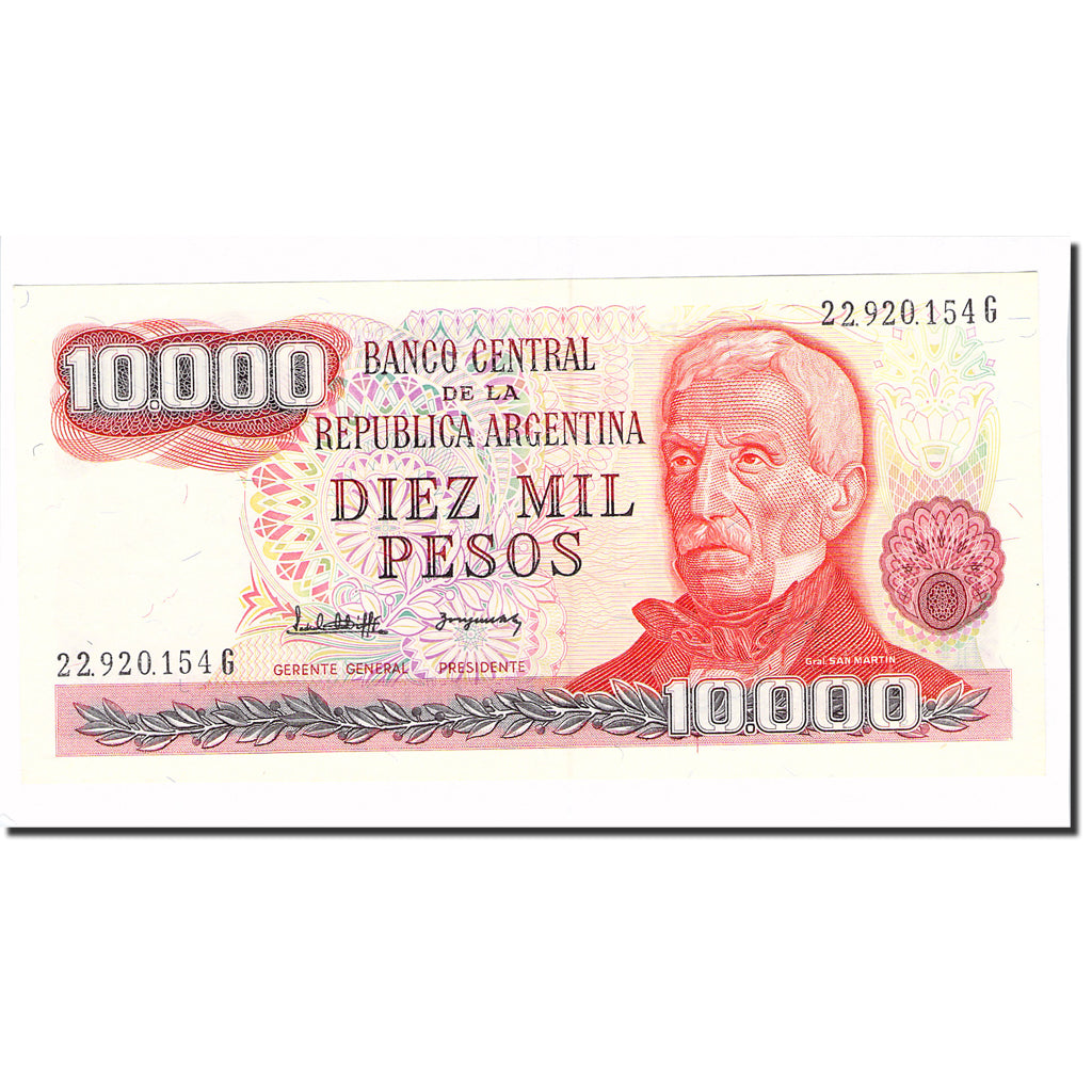 Billet, Argentine, 10,000 Pesos, KM:306b, SPL