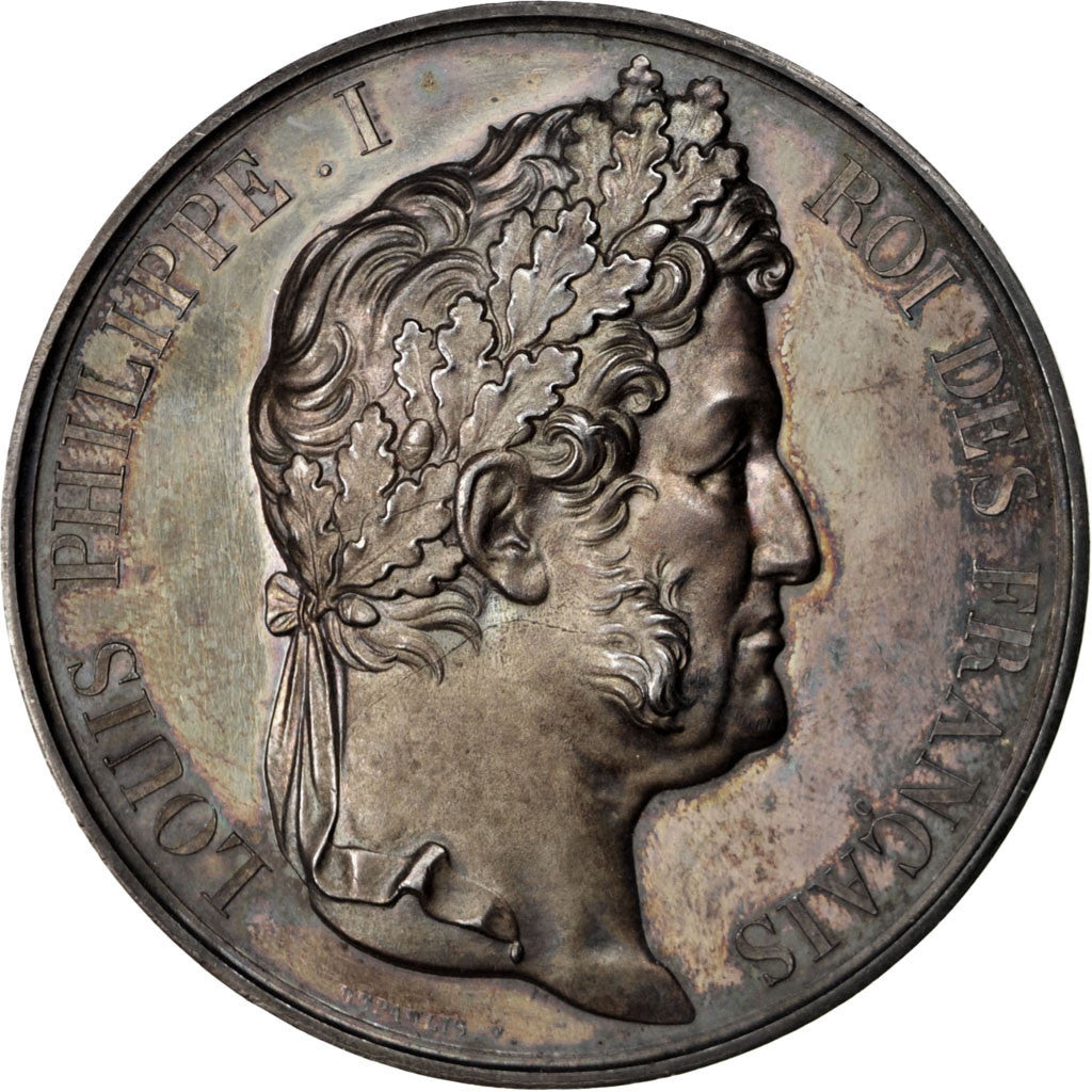 Francia, Medal, Louis Philippe I, Fauna, 1837, Depaulis, EBC+, Plata