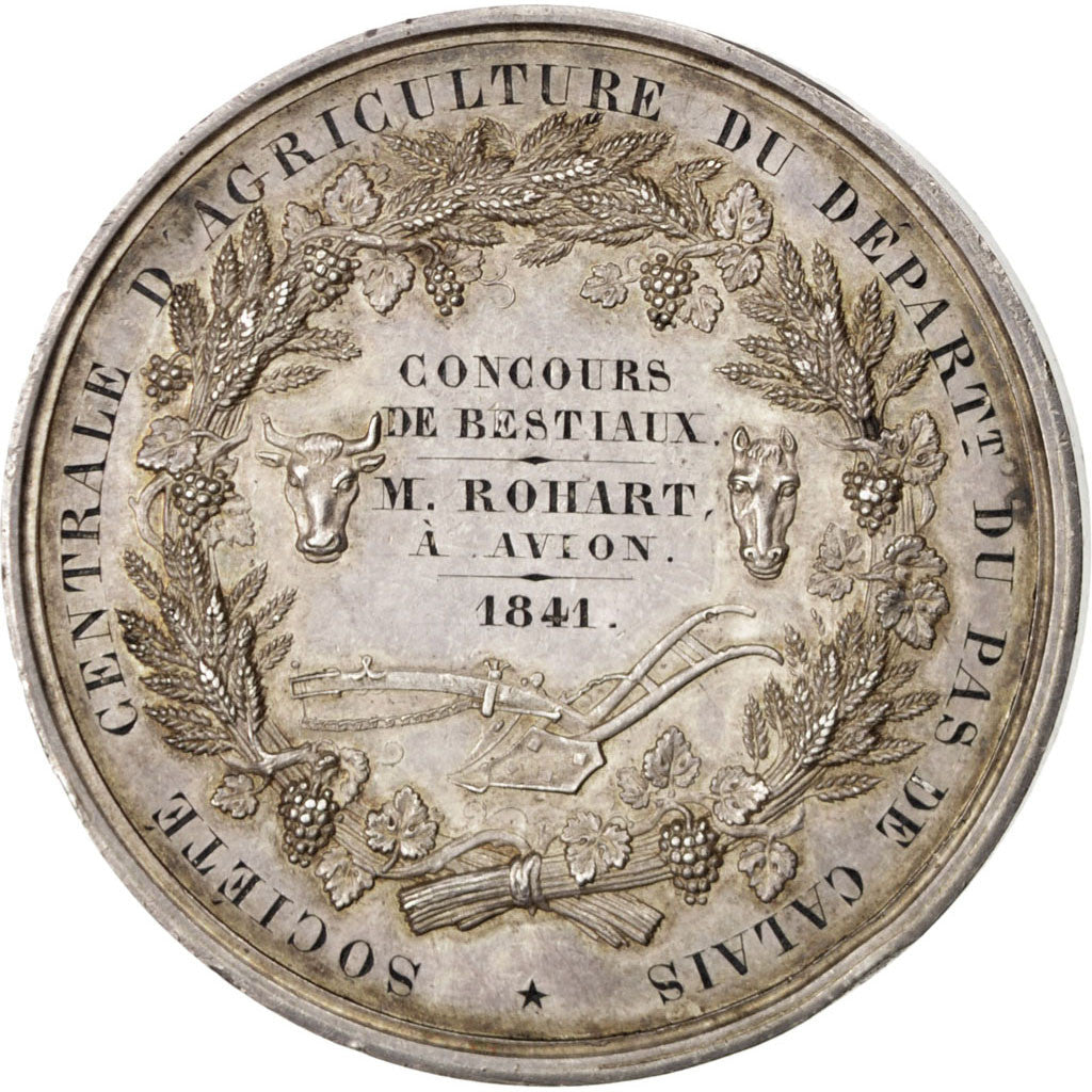 FRANCE, Business & industry, Louis Philippe I, Medal, 1841, AU(55-58), Barre,...
