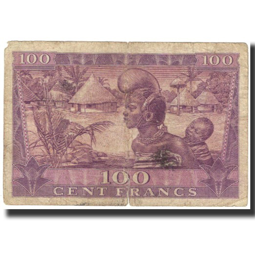 Banknote, Guinea, 100 Francs, 1958, 1958-10-02, KM:7, VF(20-25)