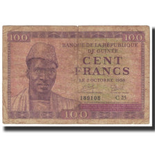 Banknote, Guinea, 100 Francs, 1958, 1958-10-02, KM:7, VF(20-25)