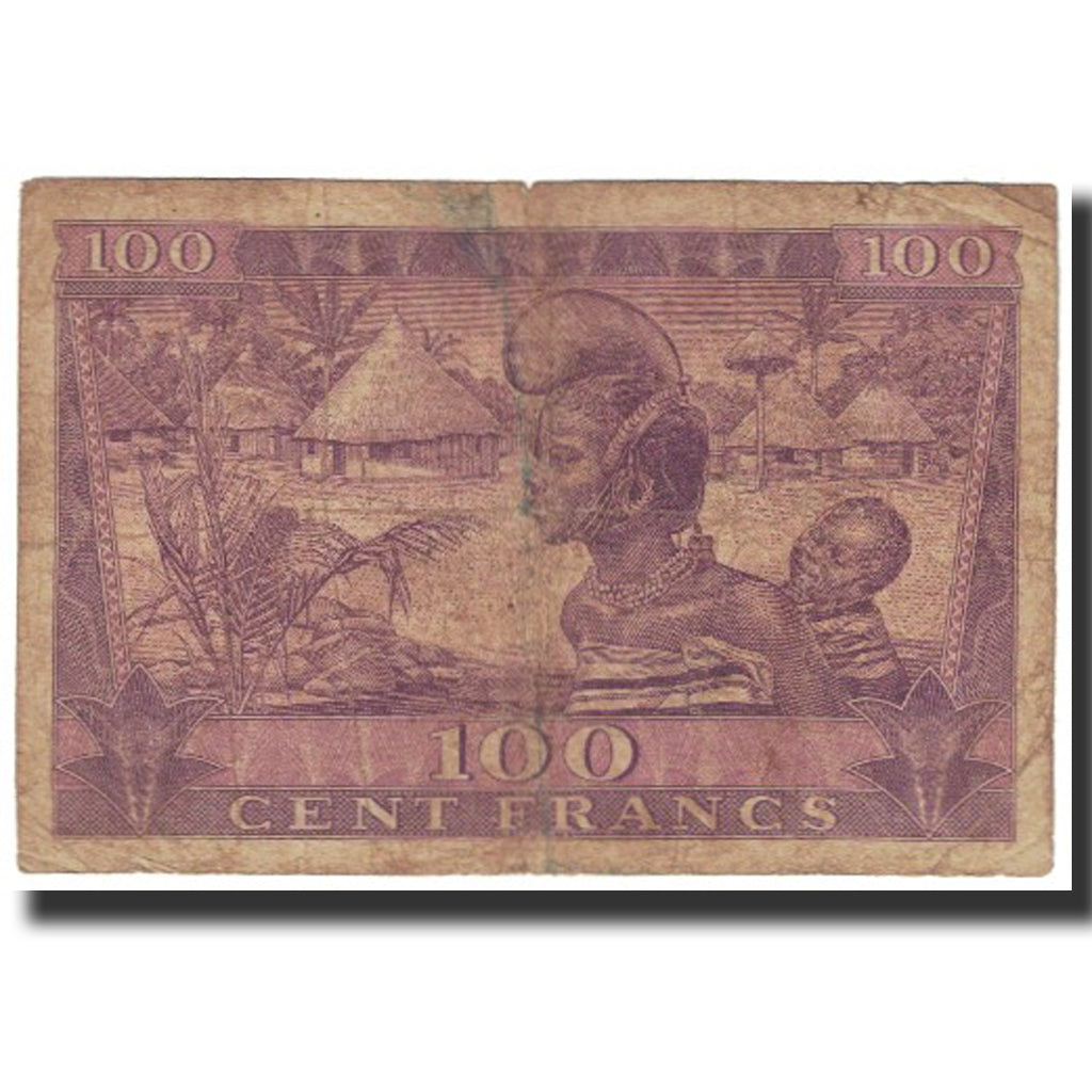 Banknote, Guinea, 100 Francs, 1958, 1958-10-02, KM:7, VF(20-25)