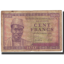 Banknote, Guinea, 100 Francs, 1958, 1958-10-02, KM:7, VF(20-25)