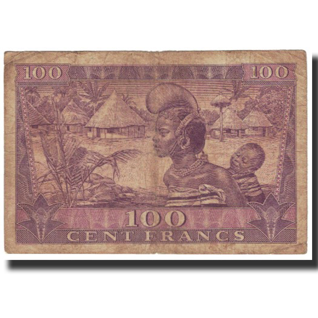 Banknote, Guinea, 100 Francs, 1958, 1958-10-02, KM:7, VF(20-25)