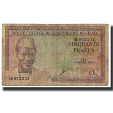 Banknote, Guinea, 50 Francs, 1960, 1960-03-01, KM:12a, VF(20-25)
