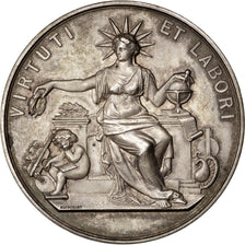 France, Medal, Second French Empire, Sciences & Technologies, AU(55-58), Silver