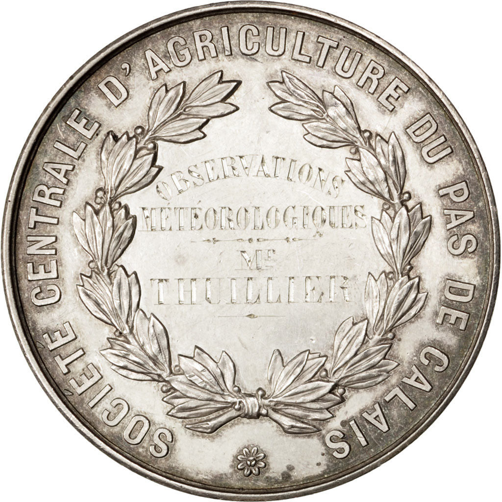 France, Medal, Second French Empire, Sciences & Technologies, AU(55-58), Silver