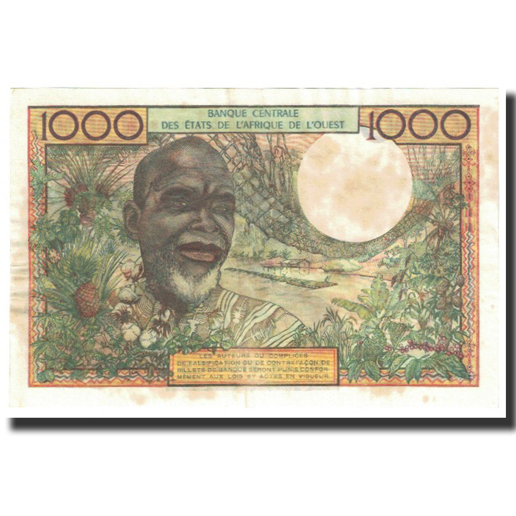 Banknote, West African States, 1000 Francs, KM:703Ki, AU(55-58)